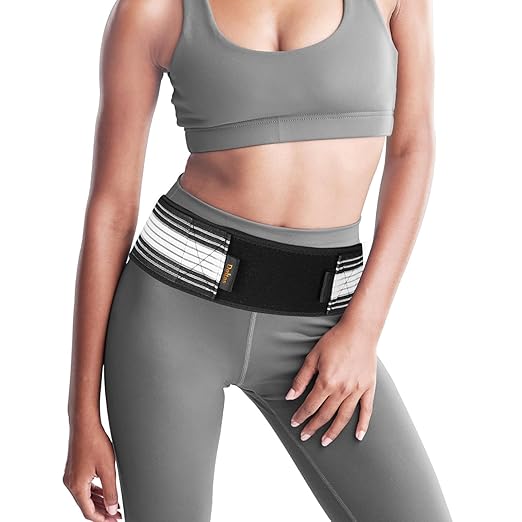 DOLTAS Sacroiliac SI Joint Hip Belt – Adjustable Hip Belt for Back Pain, Sciatica Belt, Pelvic Support Belt for SI Joint Pain & Lower Back Pain Relief – Unisex Support Brace for Men & Women