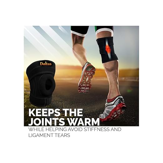 DOLTAS Open Patella Premium Knee Brace with Gel for Knee Pain Men & Women | Enhanced Support for Ligament Tear, Arthritis, Adjustable Bi-Directional Straps, Joint Pain Relief |Universal (Pack of 1)