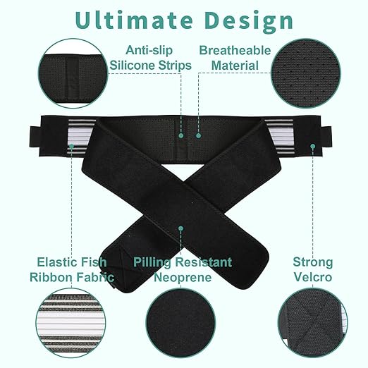 DOLTAS Sacroiliac SI Joint Hip Belt – Adjustable Hip Belt for Back Pain, Sciatica Belt, Pelvic Support Belt for SI Joint Pain & Lower Back Pain Relief – Unisex Support Brace for Men & Women